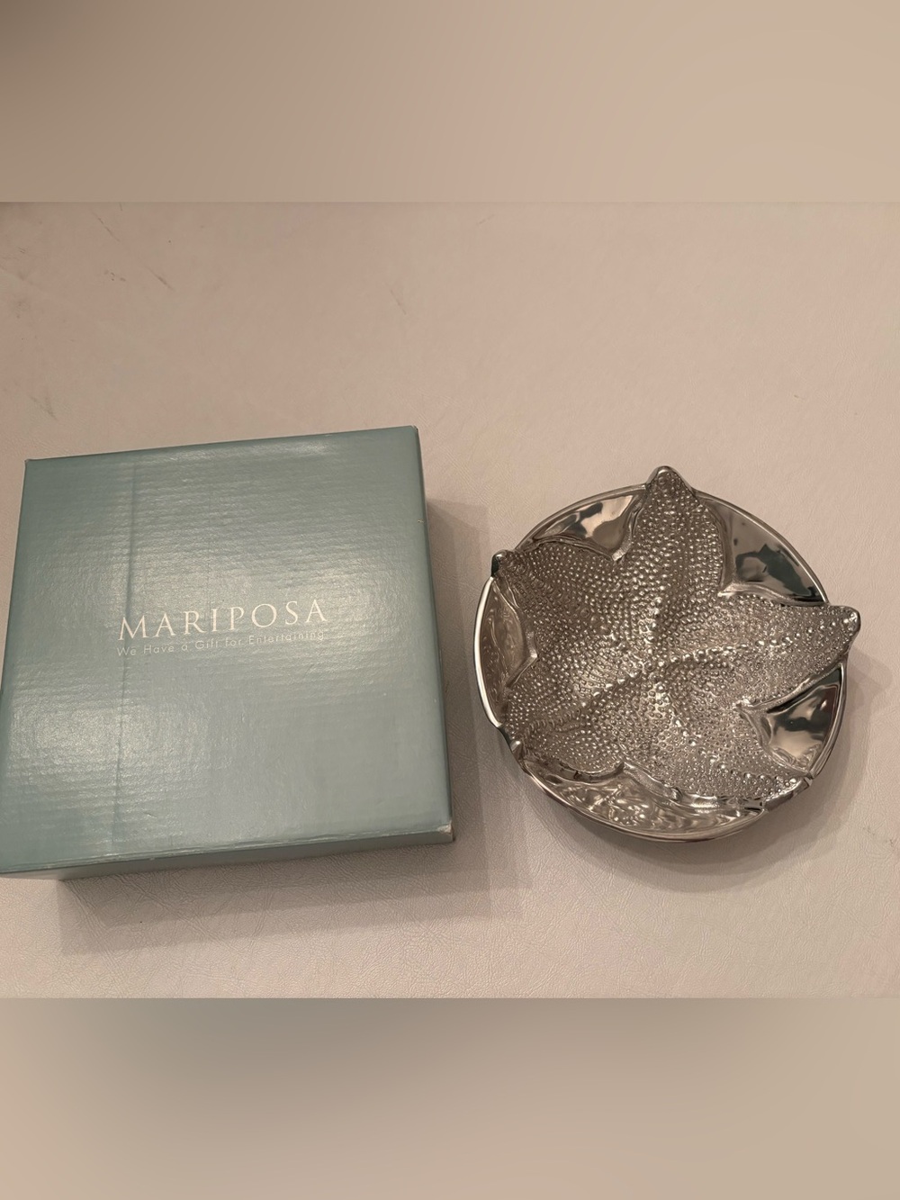 Mariposa Silver Starfish Bowl